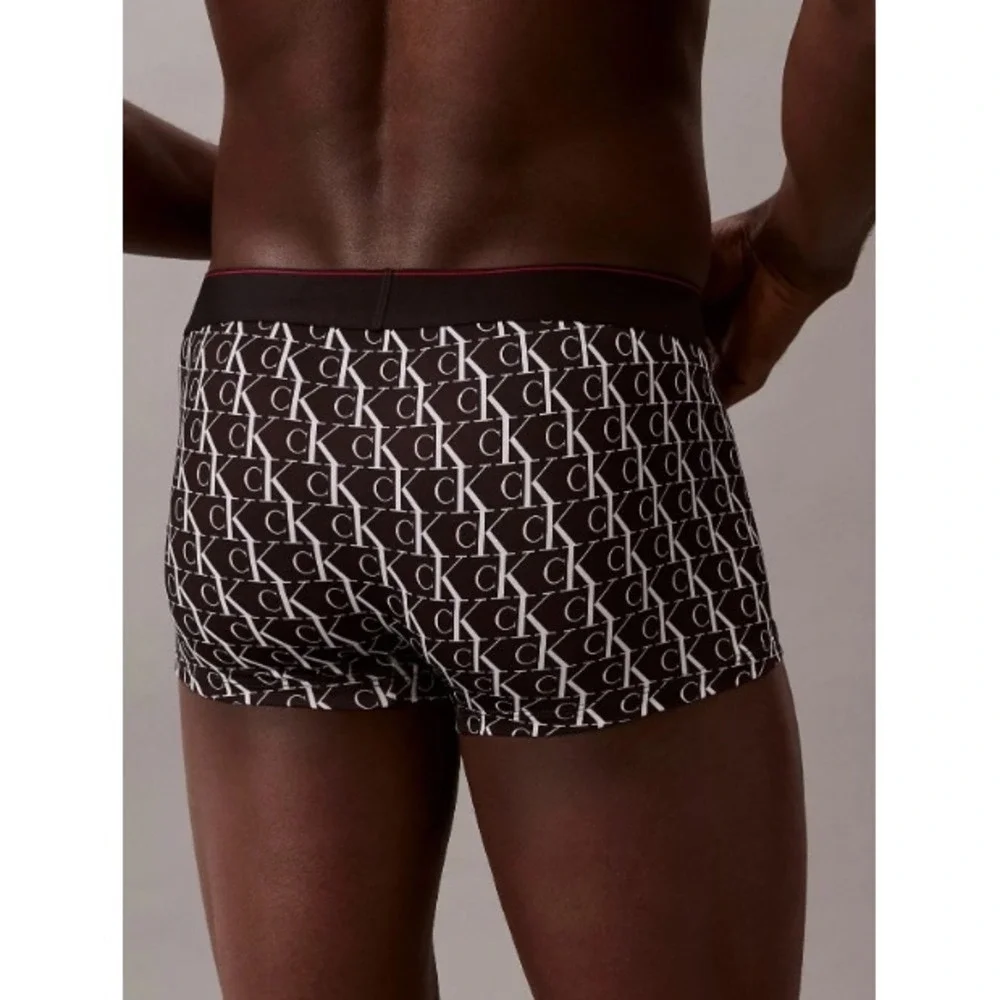 Calvin Klein Men's Low Rise Trunk Graphic Monogram Microfiber Stretch Size XL